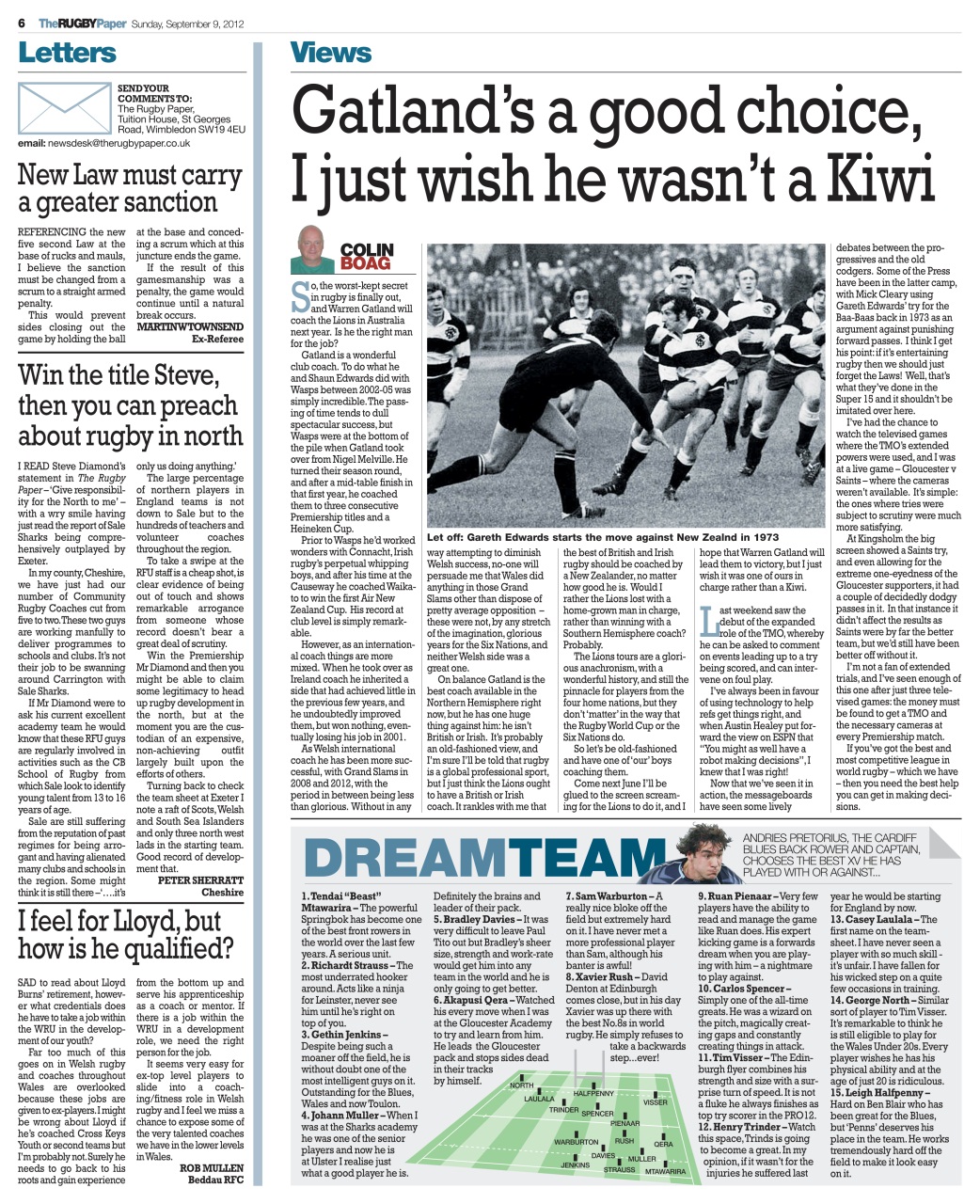 The Rugby Paper Preview Pages