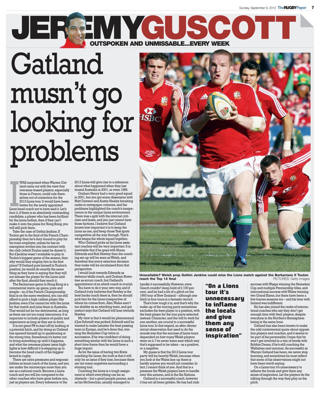 The Rugby Paper Preview Pages