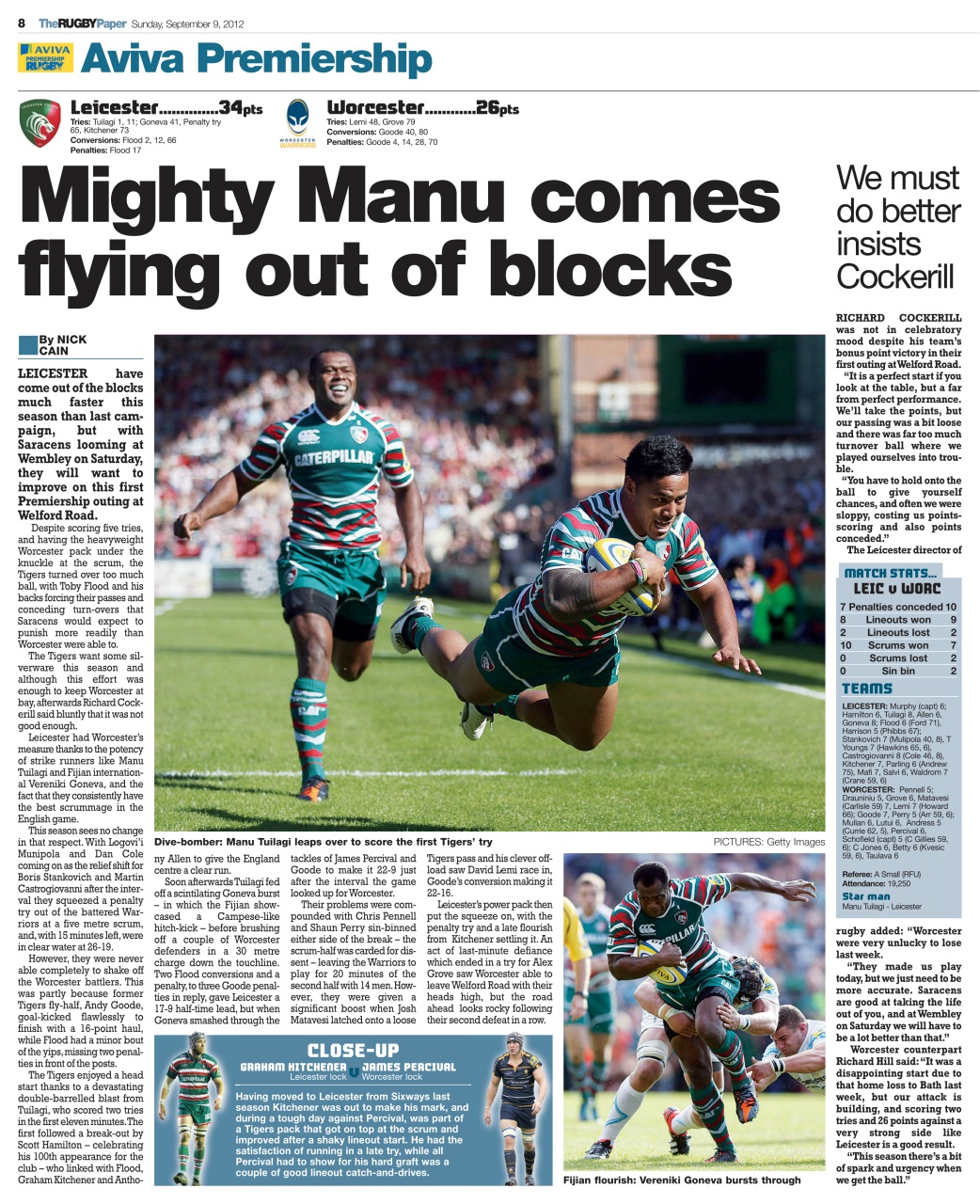 The Rugby Paper Preview Pages