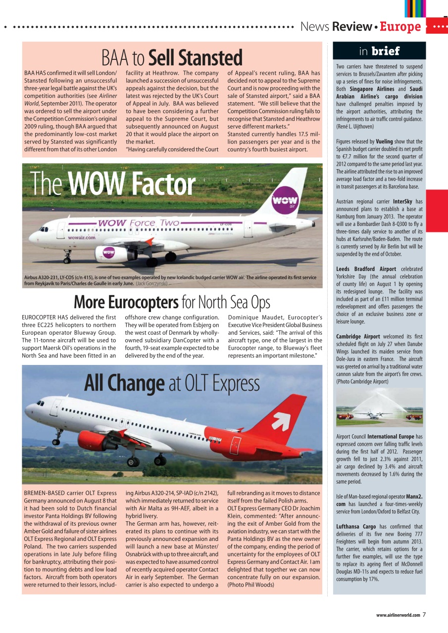 Airliner World Preview Pages