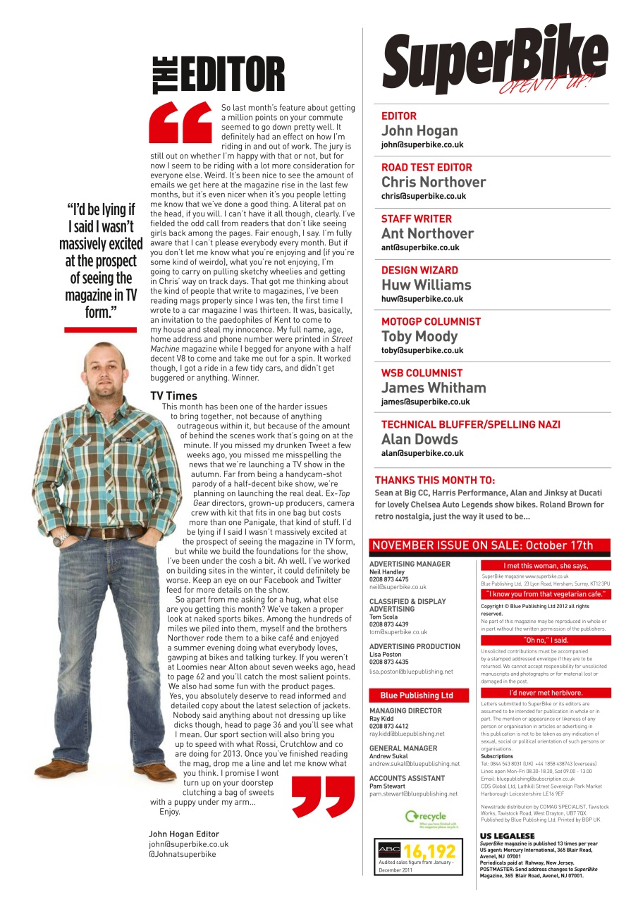 Superbike Magazine Preview Pages