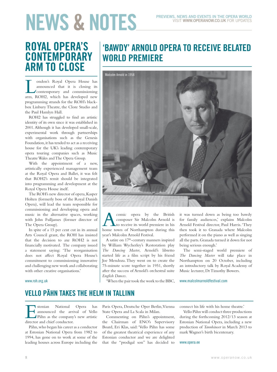 Opera Now Preview Pages