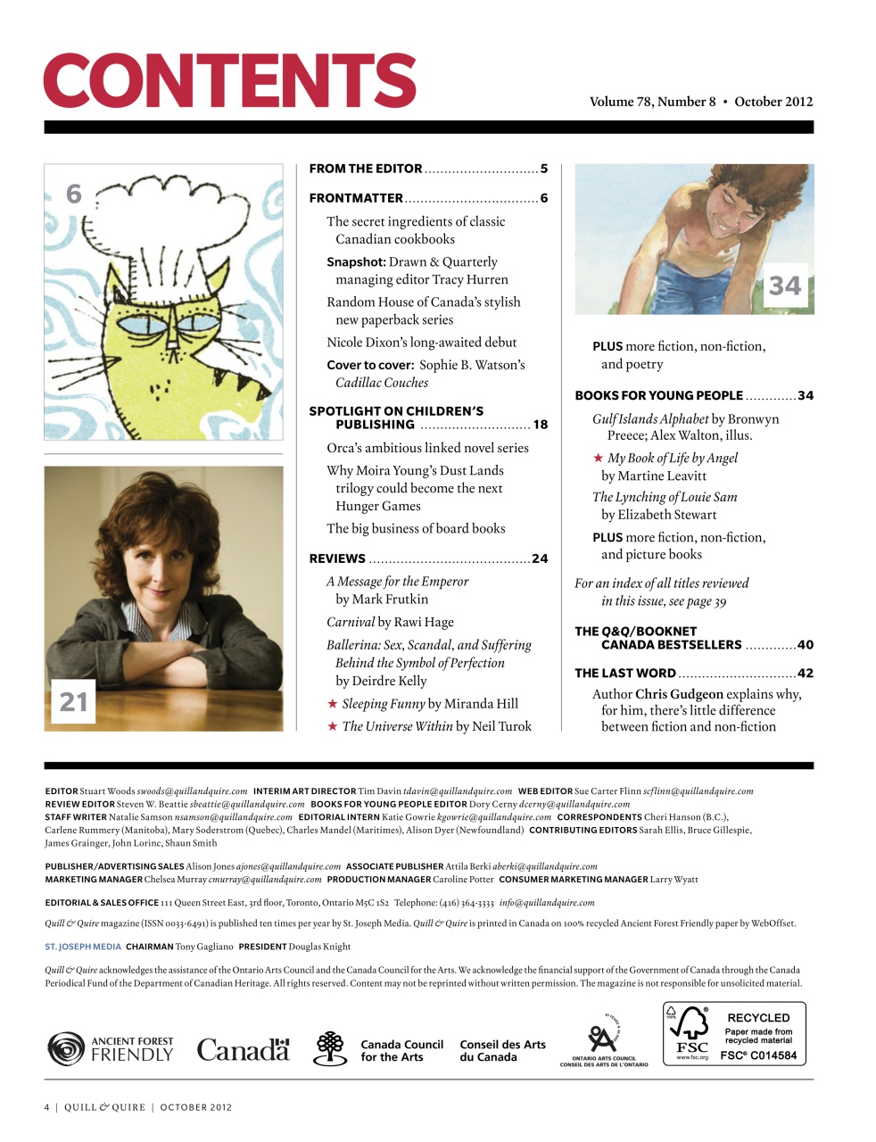 Quill & Quire Preview Pages