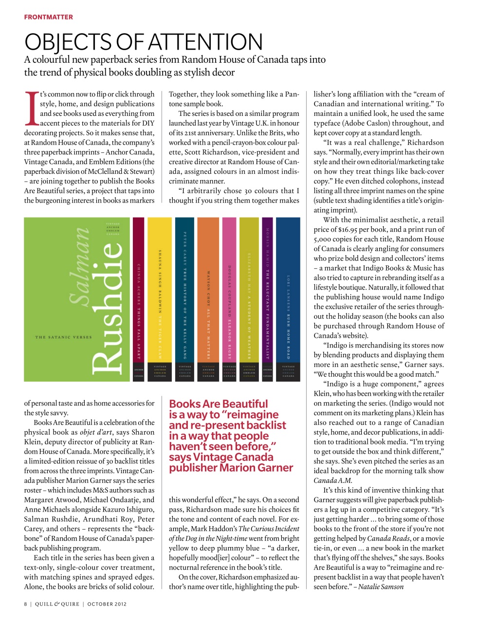 Quill & Quire Preview Pages