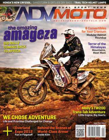 Adventure Motorcycle issue September-October 2012