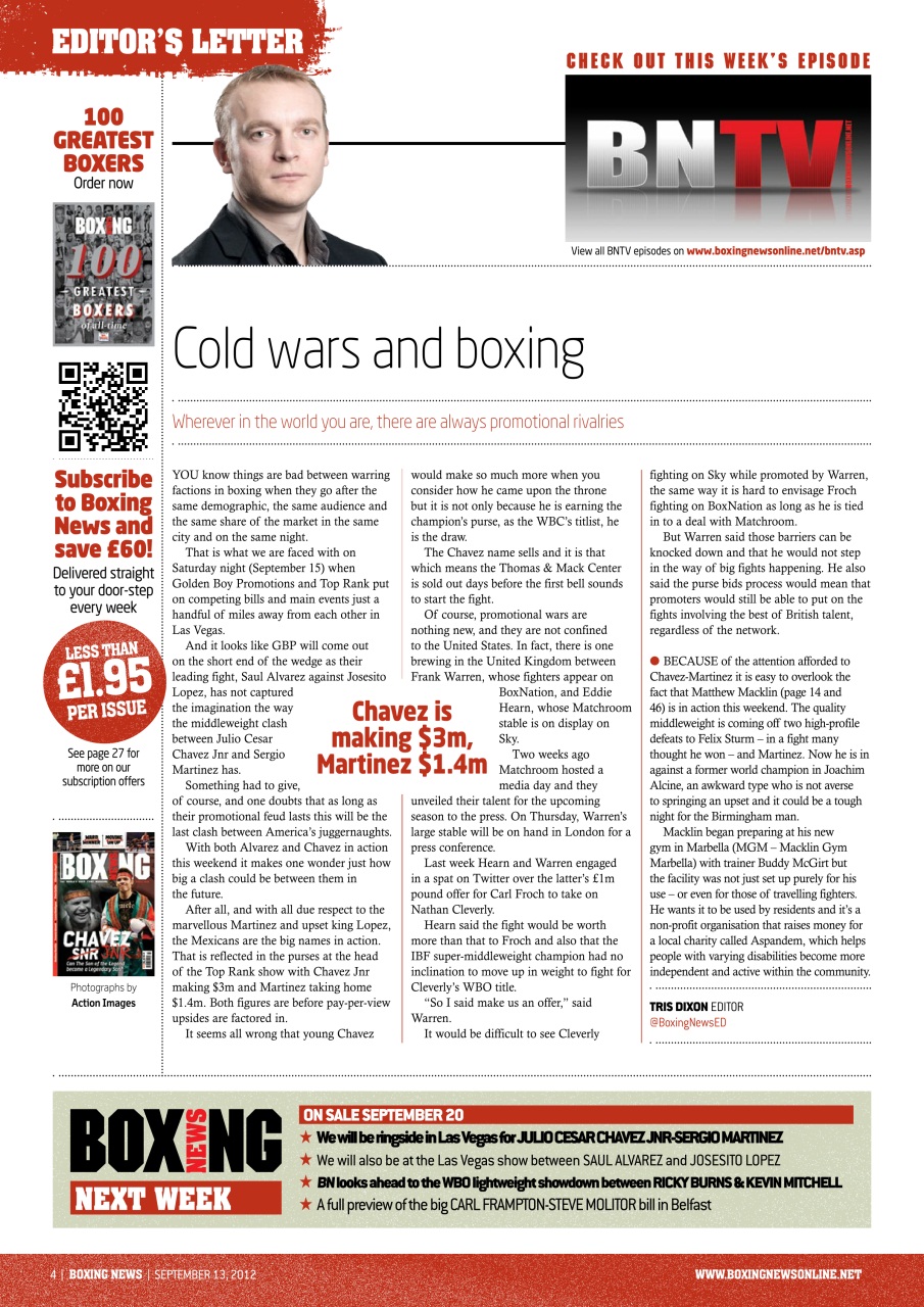 Boxing News Preview Pages