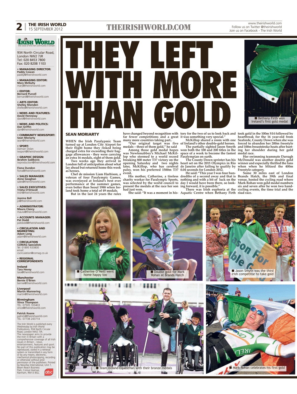 Irish World Preview Pages