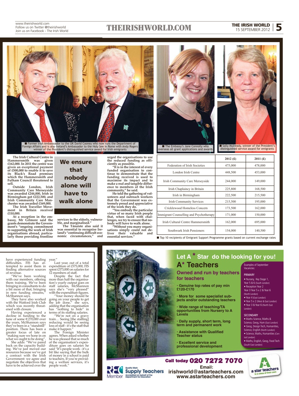 Irish World Preview Pages