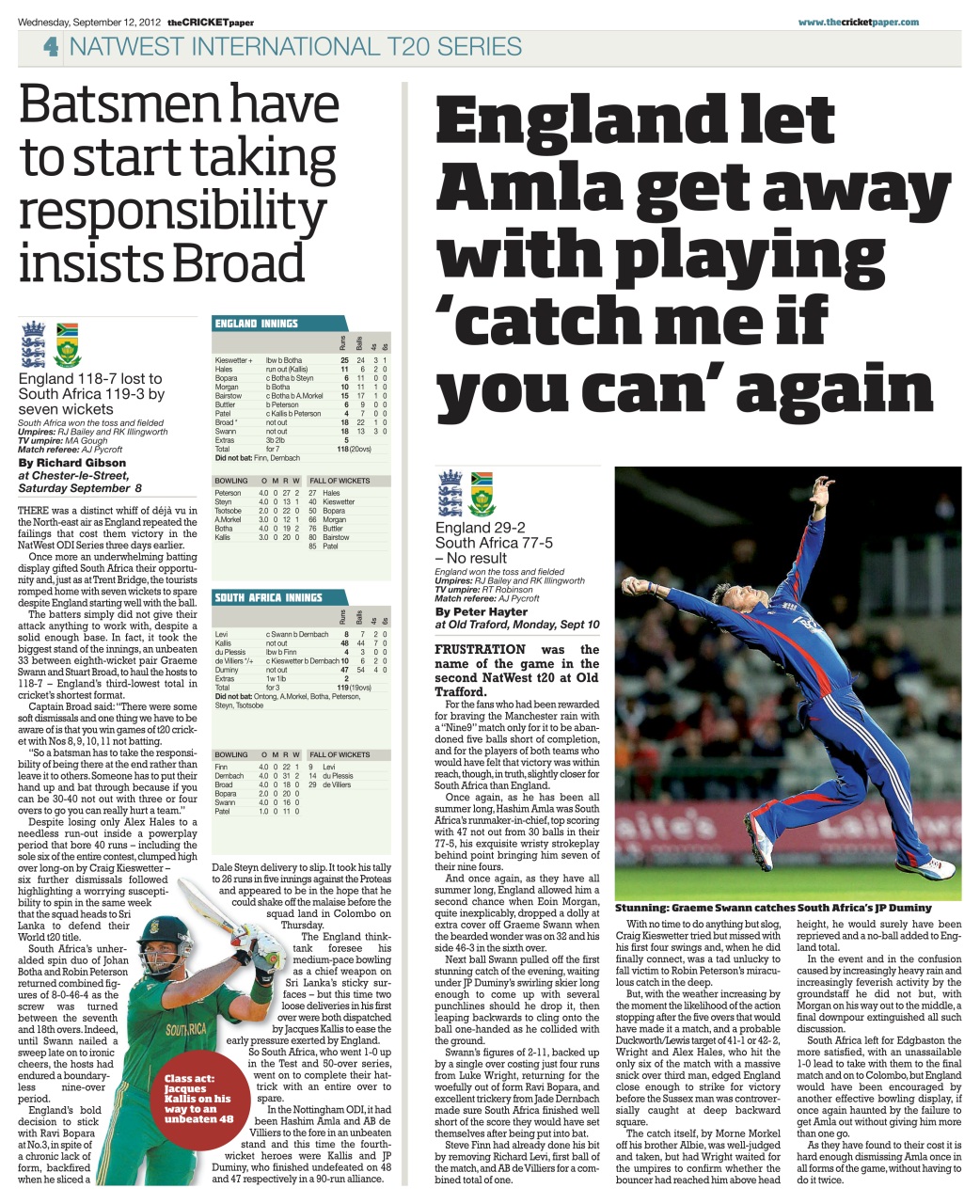 The Cricket Paper Preview Pages