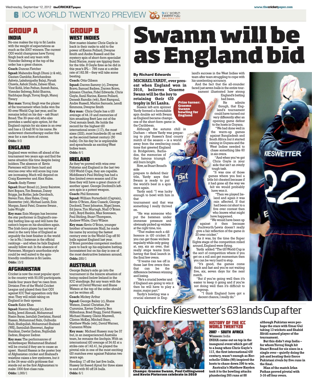 The Cricket Paper Preview Pages
