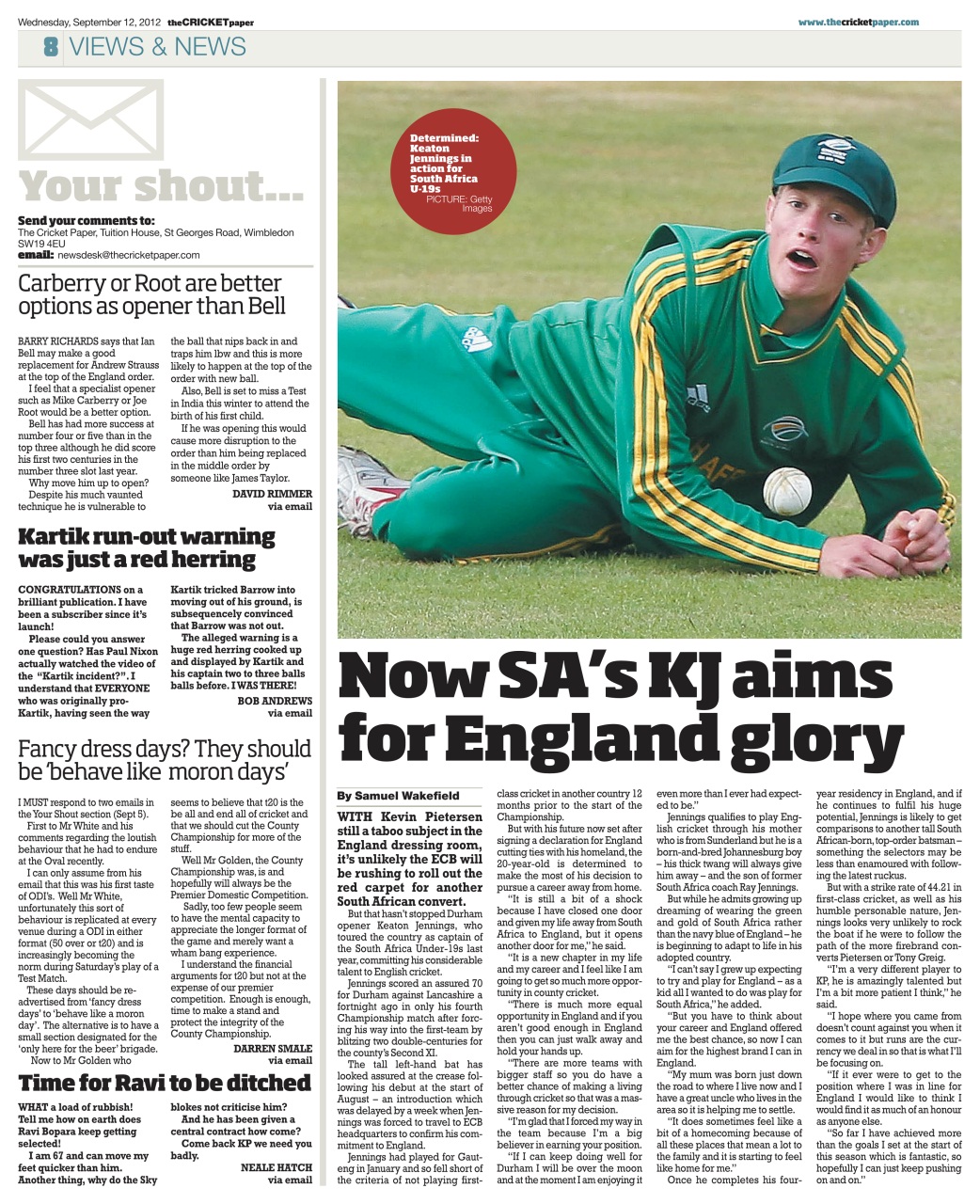 The Cricket Paper Preview Pages