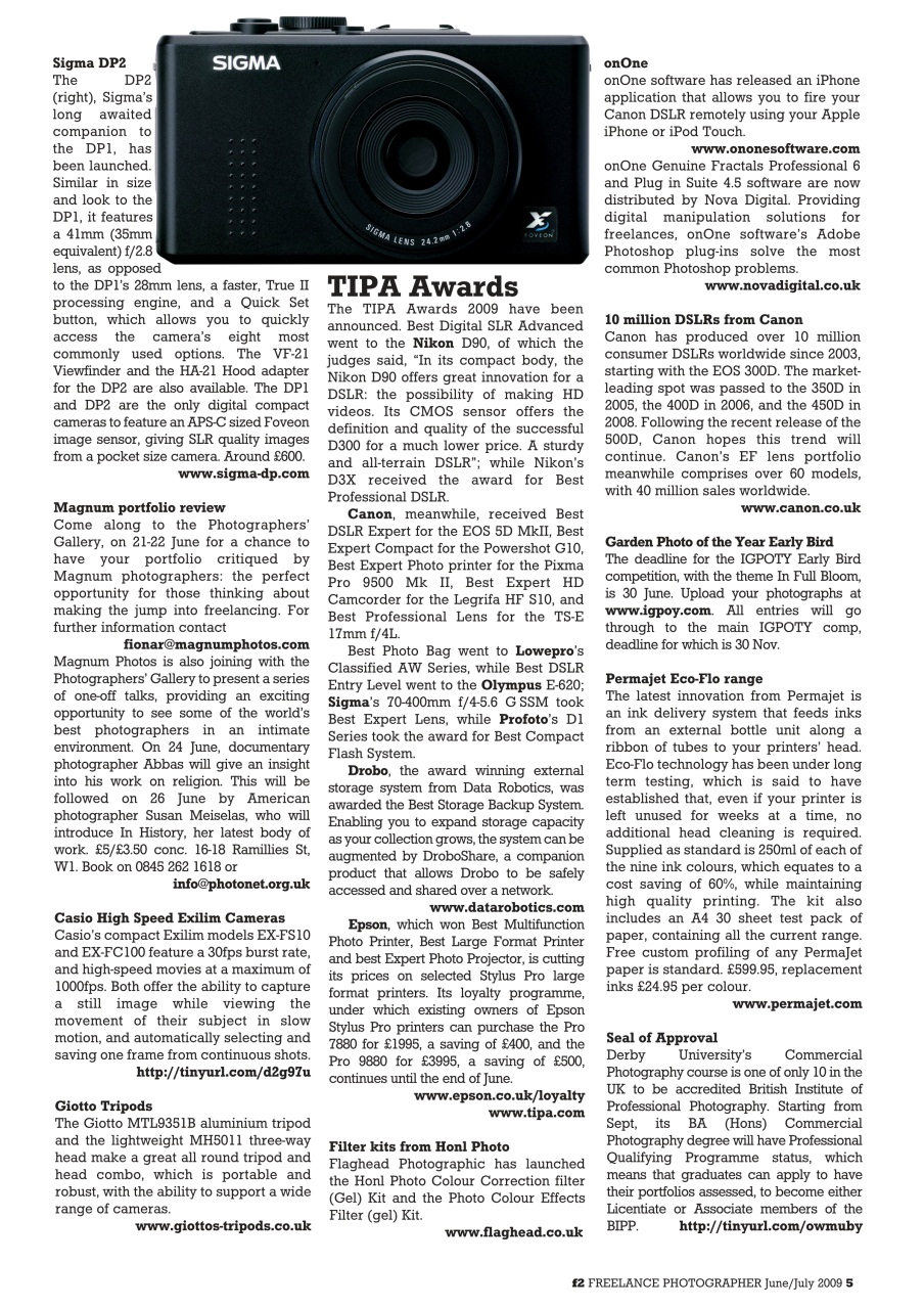 f2 Cameracraft Preview Pages