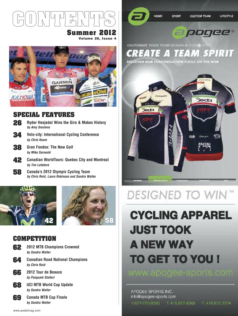 Pedal Magazine Preview Pages