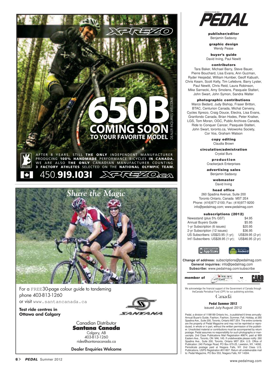 Pedal Magazine Preview Pages