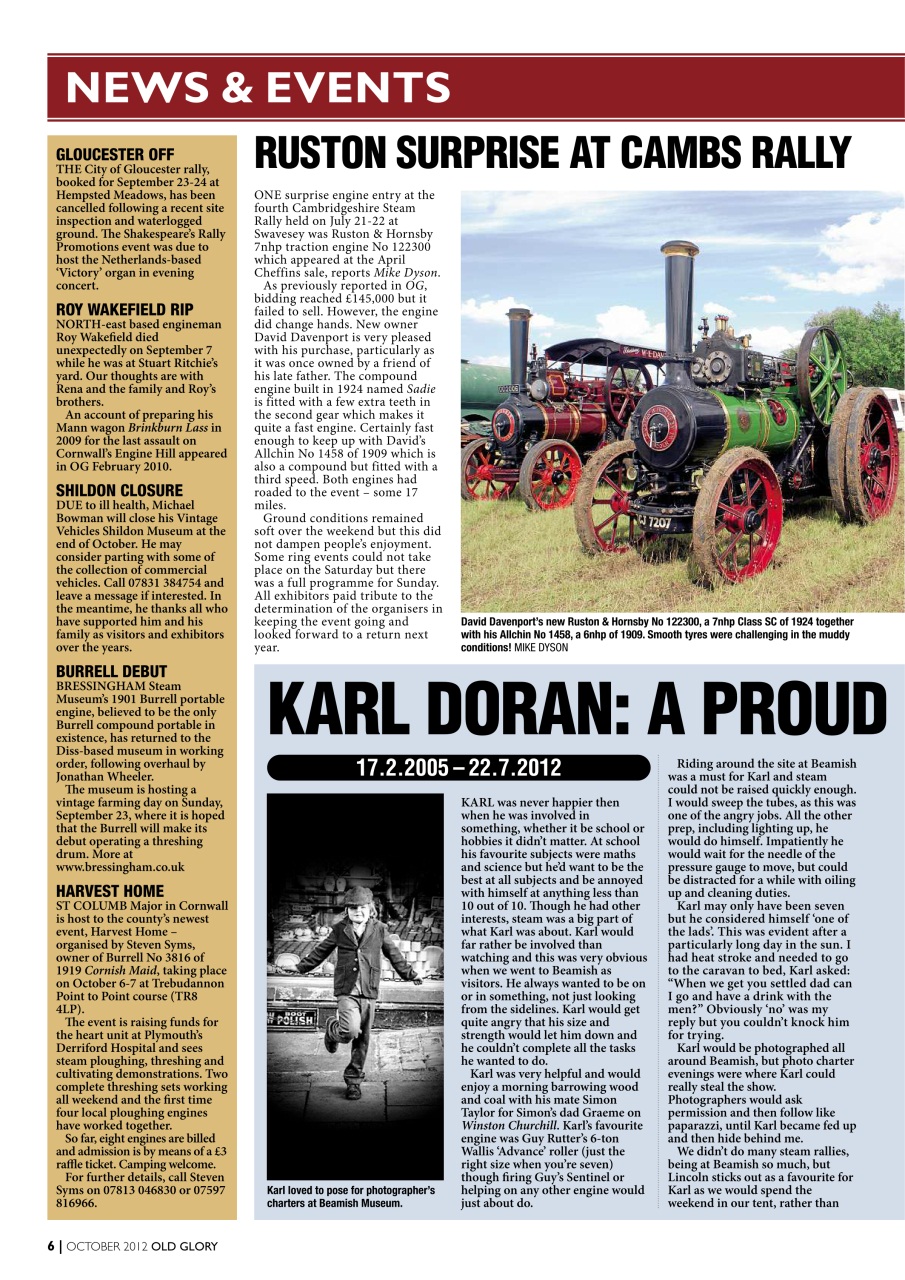 Old Glory Magazine Preview Pages