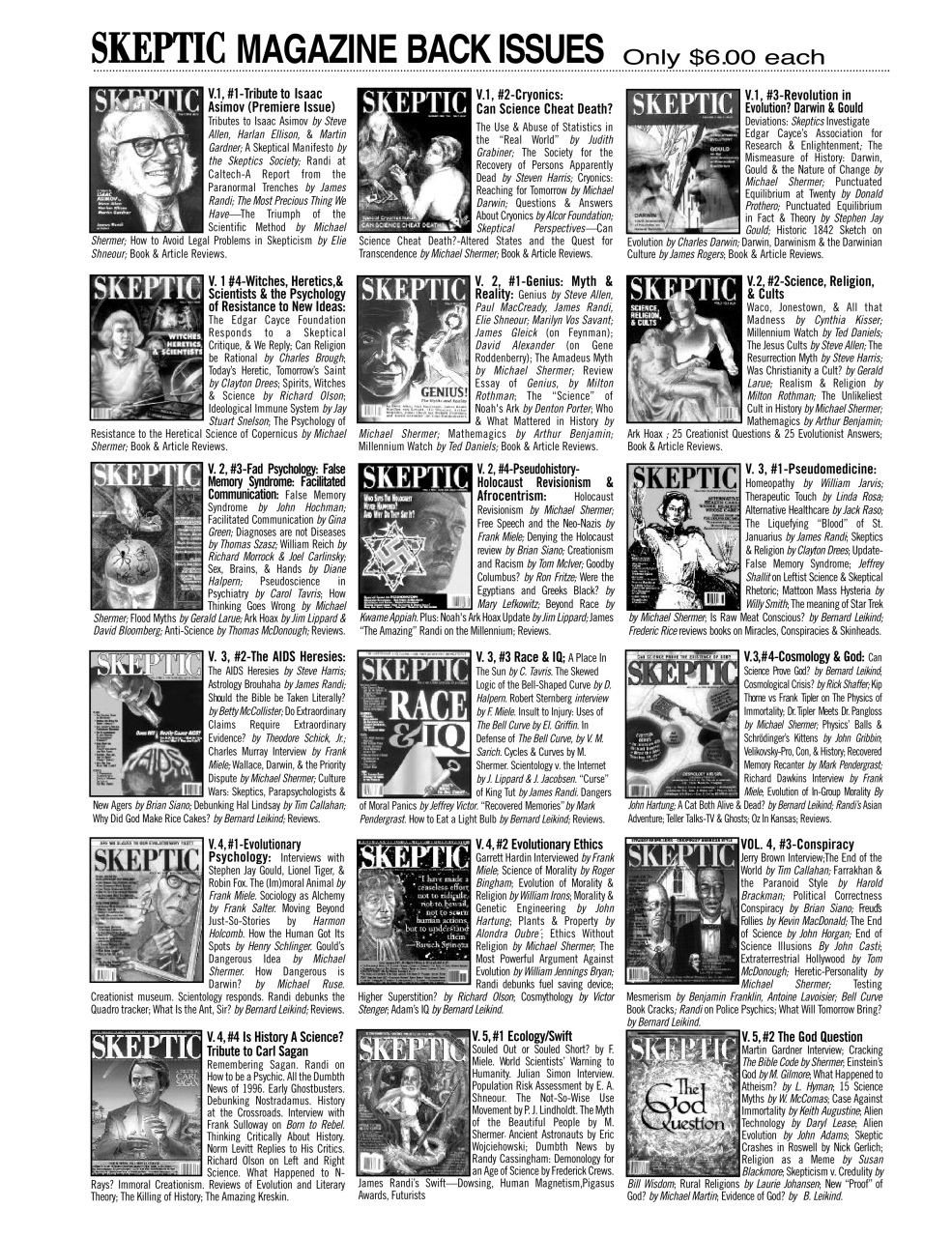 Skeptic Preview Pages