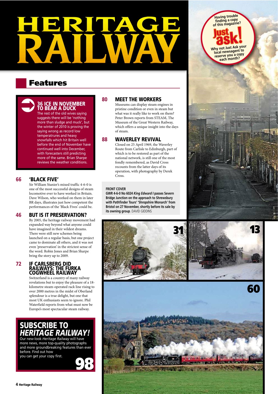 Heritage Railway Preview Pages