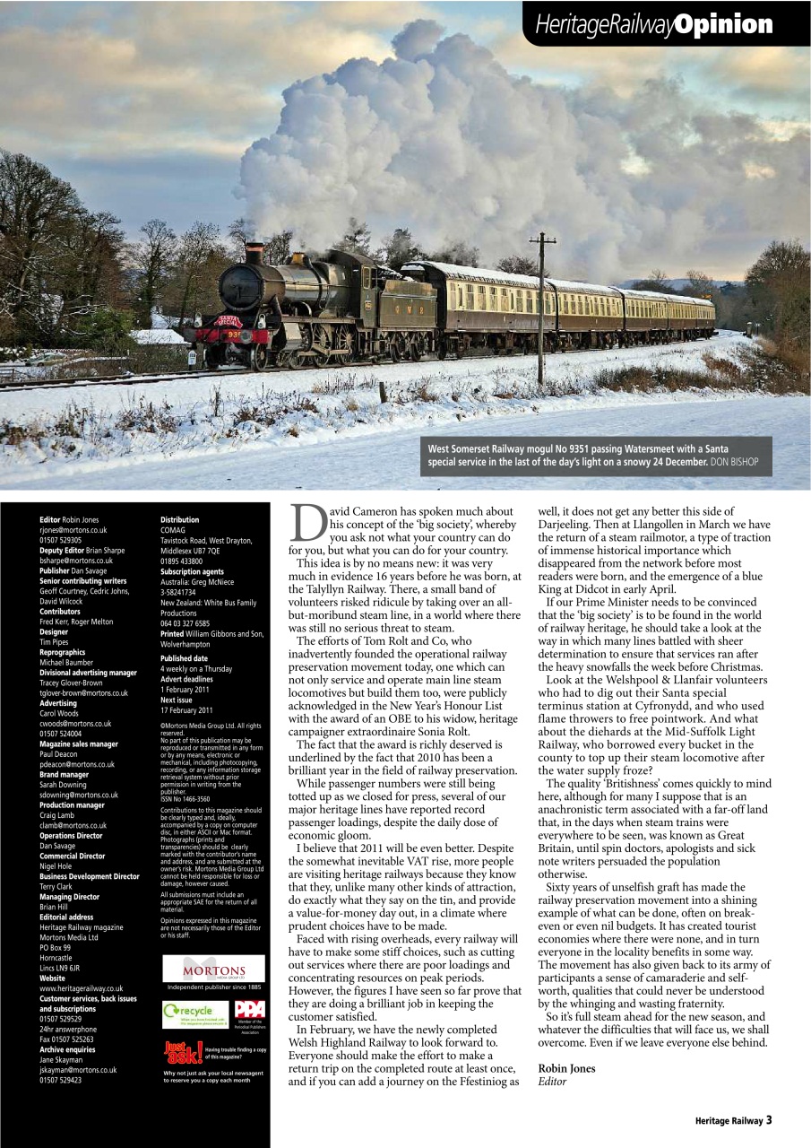 Heritage Railway Preview Pages
