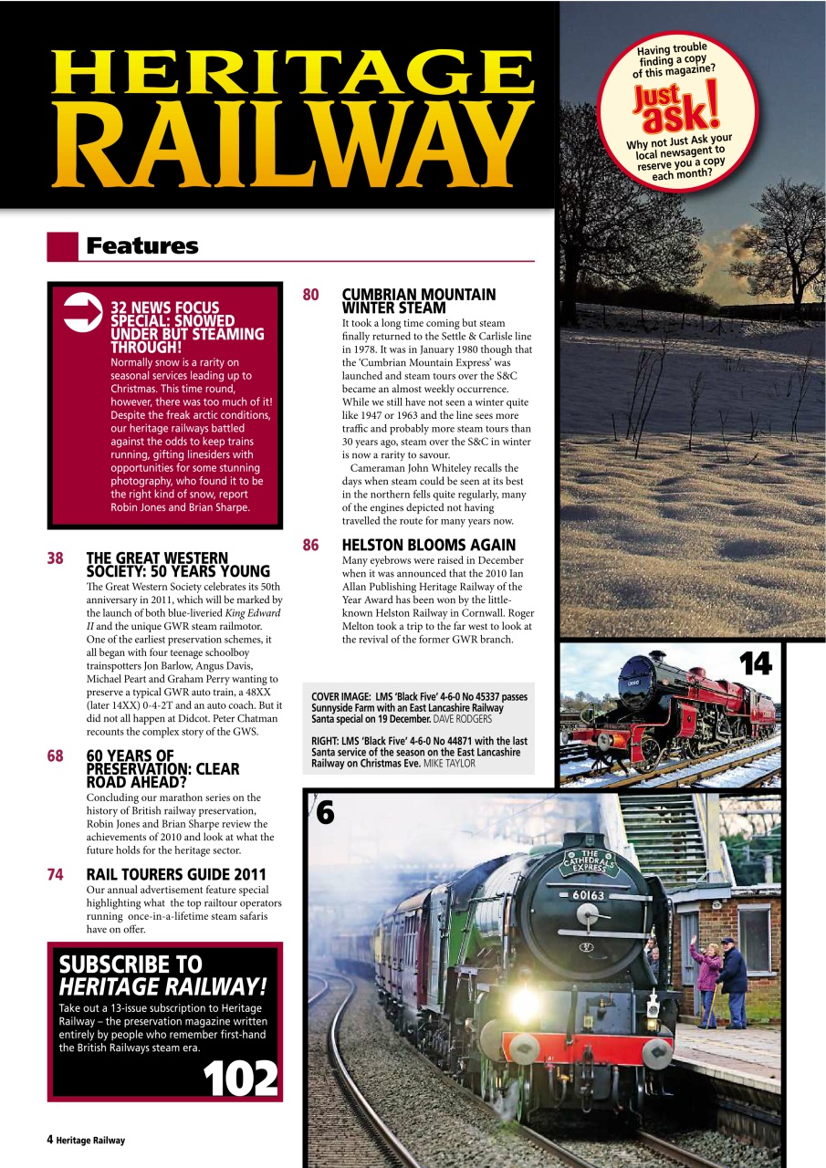 Heritage Railway Preview Pages