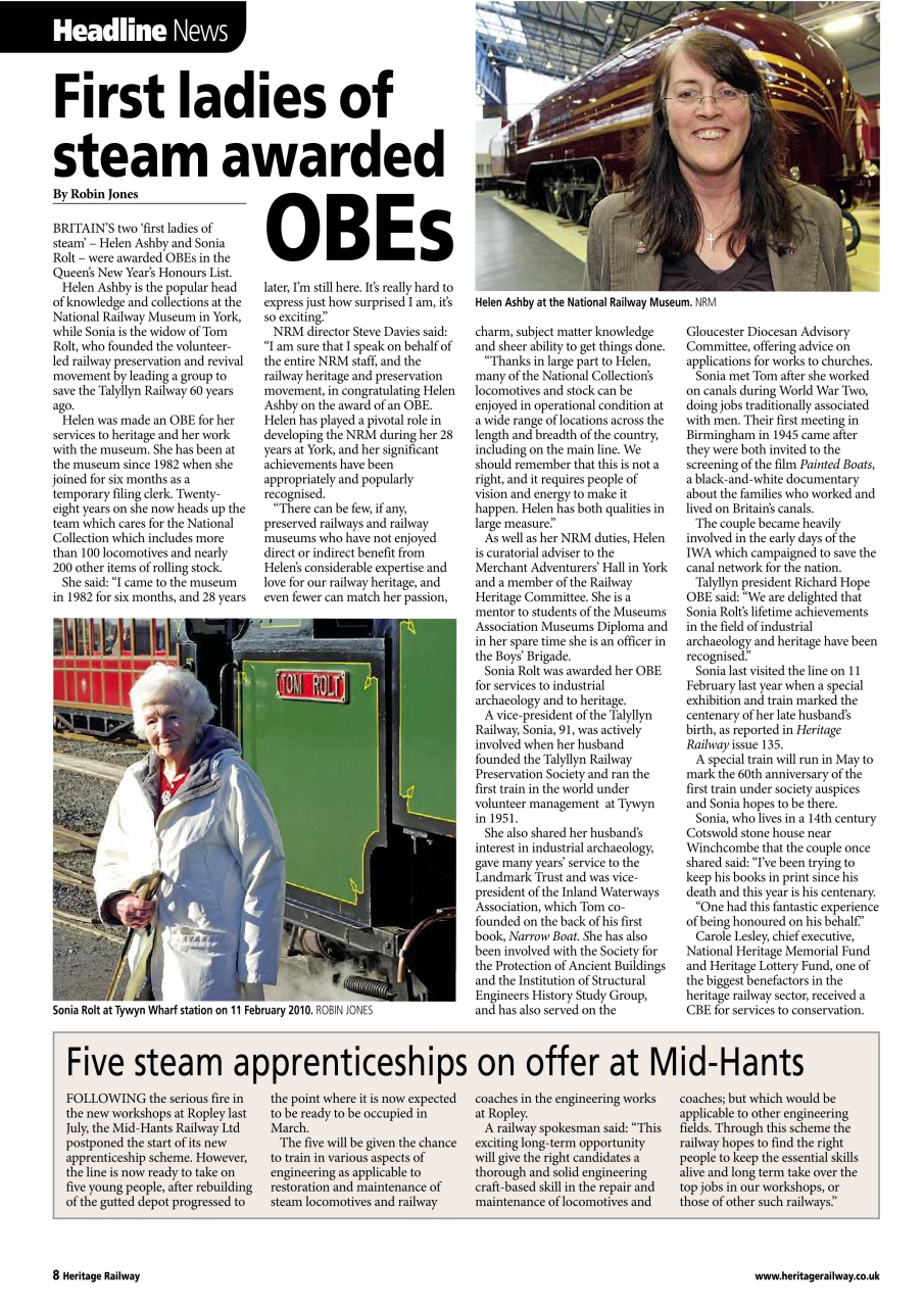 Heritage Railway Preview Pages