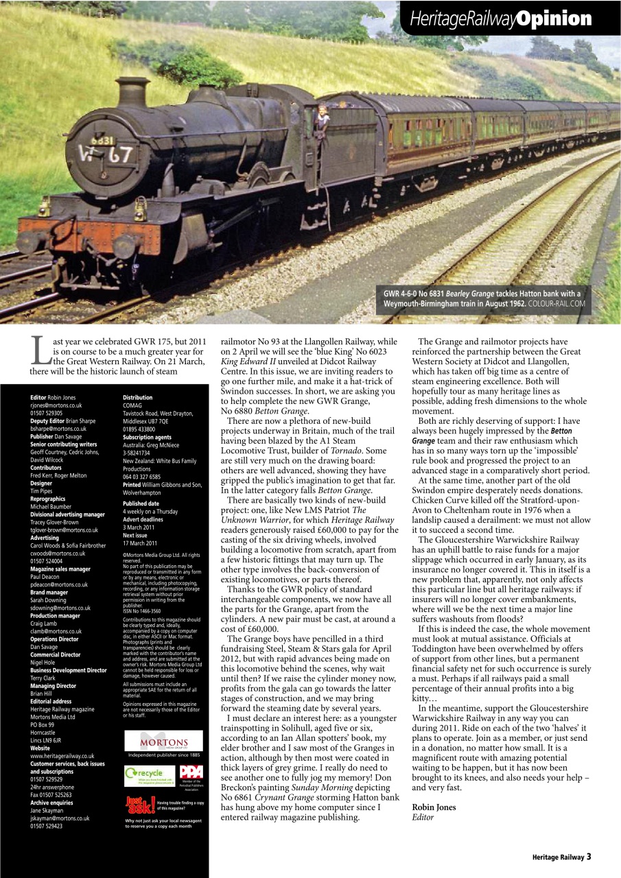 Heritage Railway Preview Pages