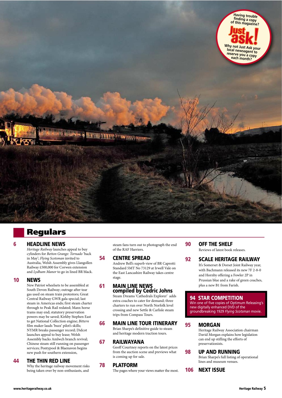 Heritage Railway Preview Pages