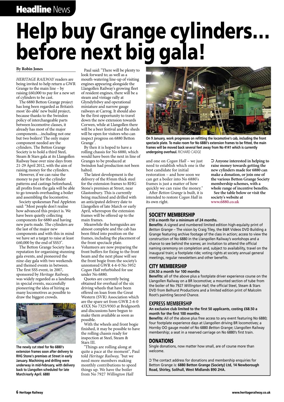 Heritage Railway Preview Pages