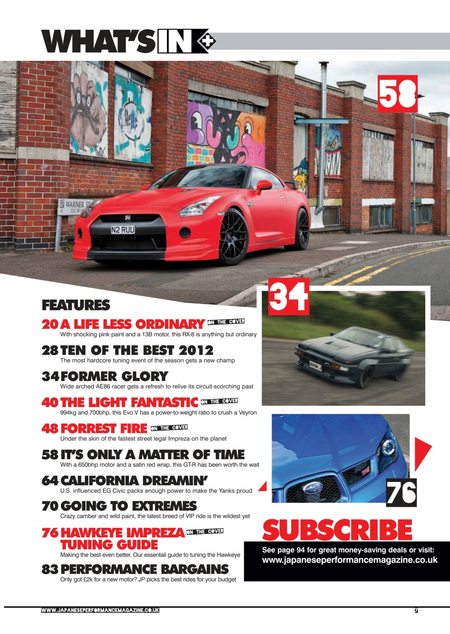 Japanese Performance Preview Pages