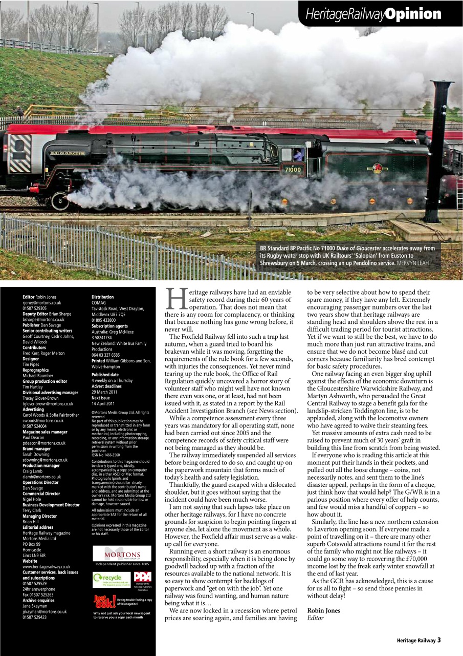 Heritage Railway Preview Pages