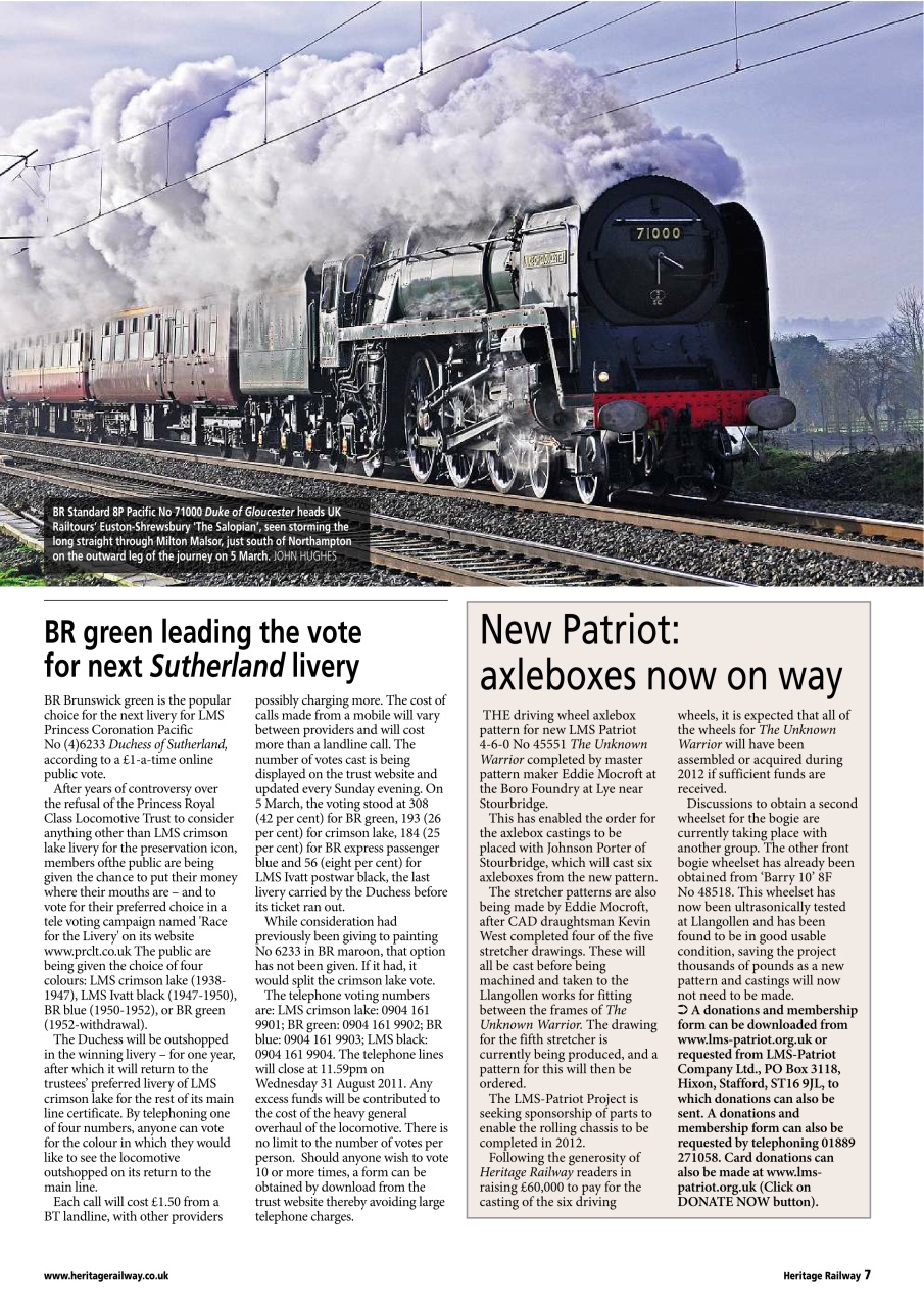Heritage Railway Preview Pages