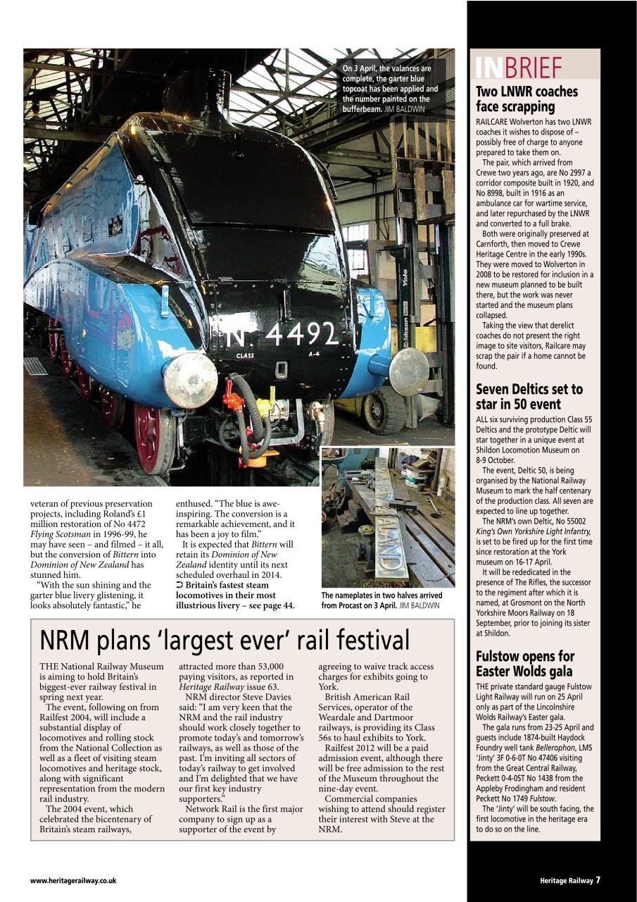Heritage Railway Preview Pages