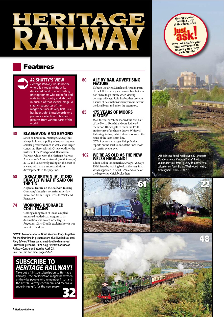 Heritage Railway Preview Pages