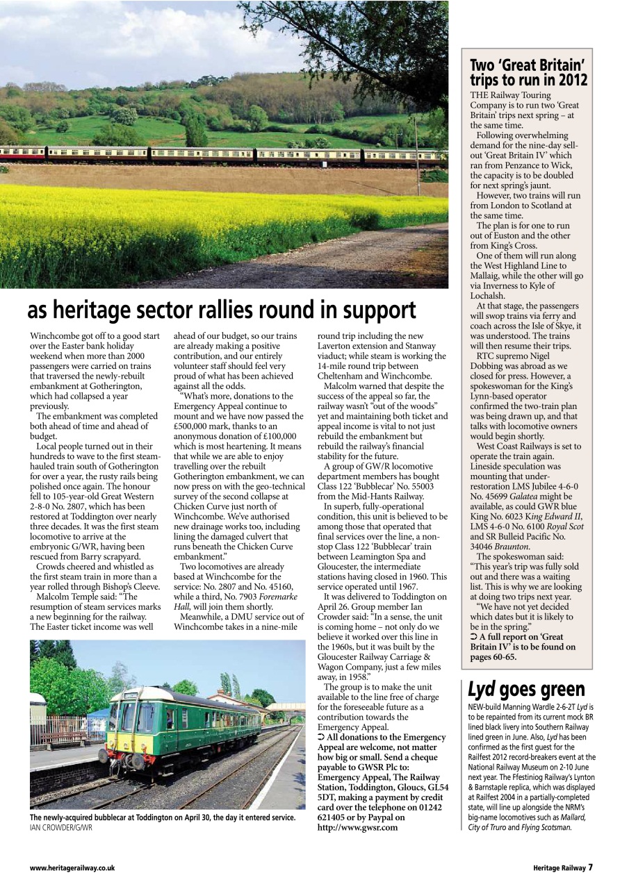 Heritage Railway Preview Pages