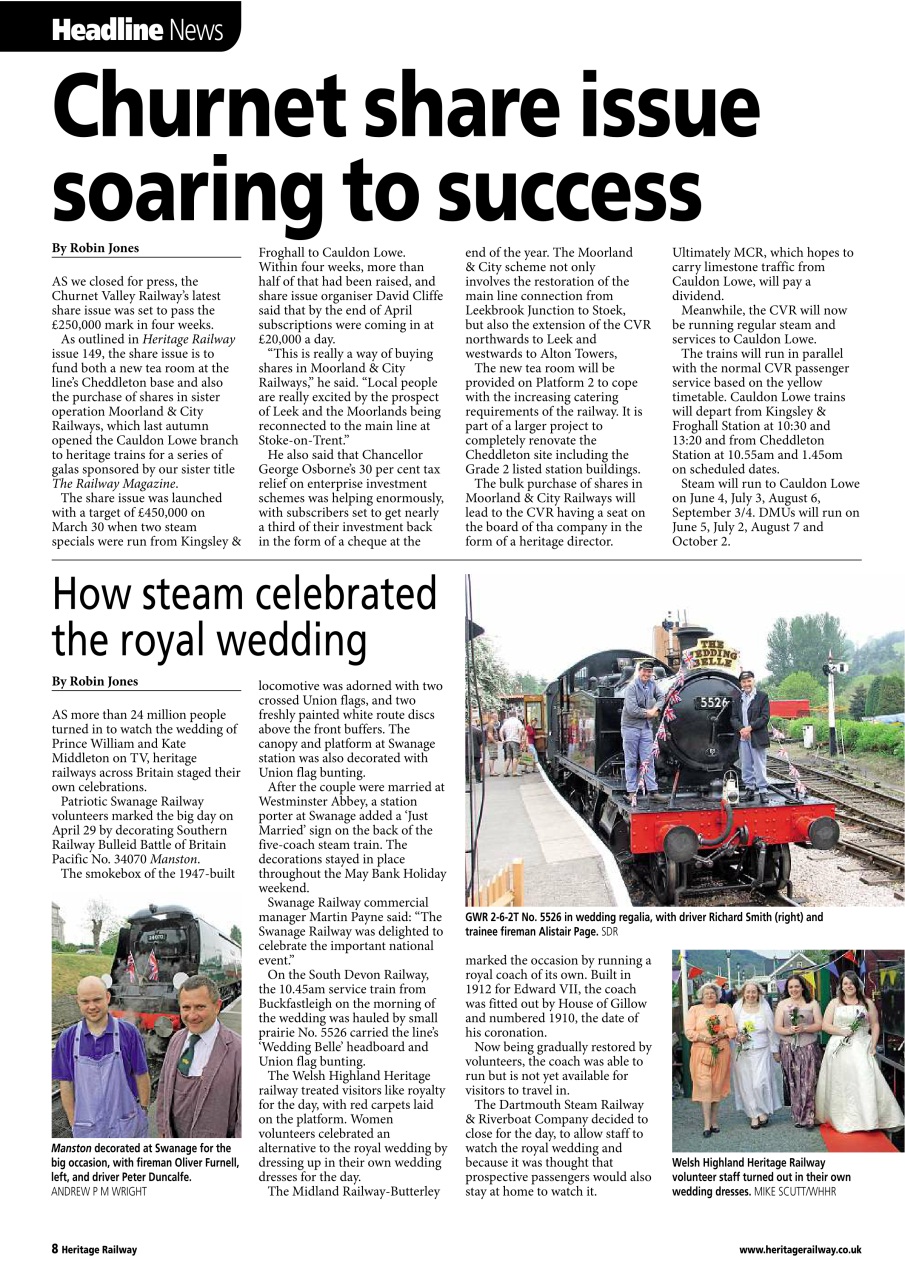 Heritage Railway Preview Pages