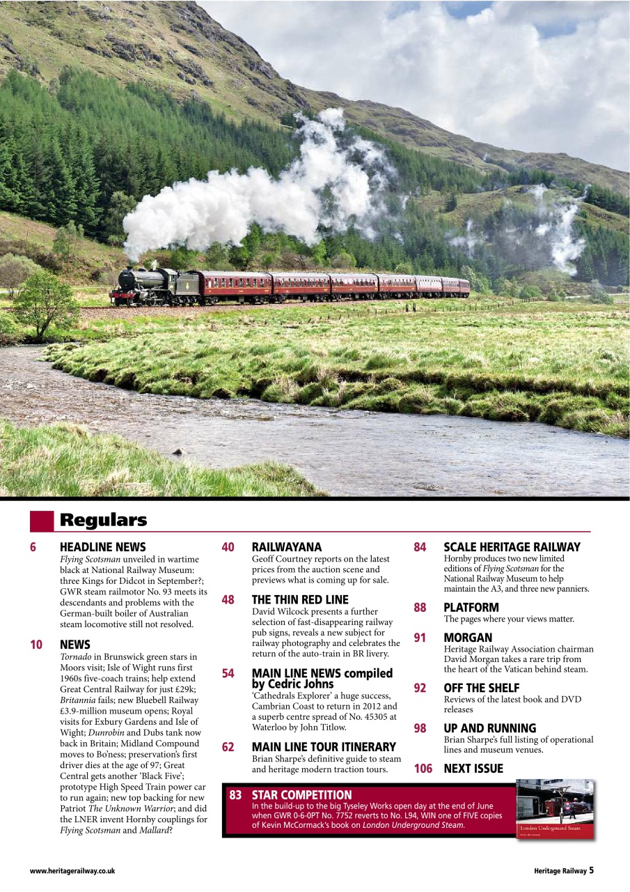 Heritage Railway Preview Pages