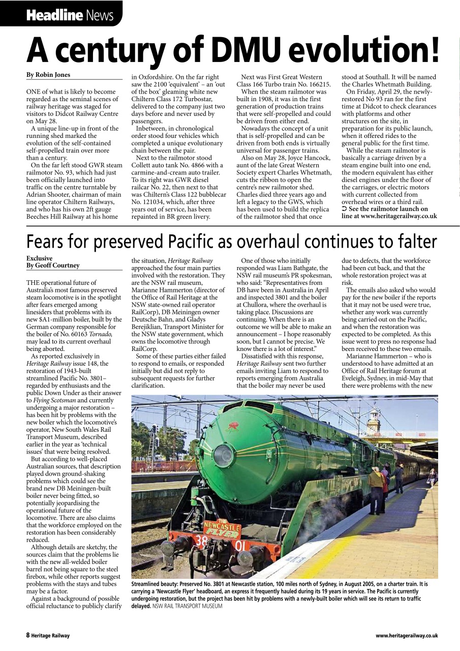 Heritage Railway Preview Pages