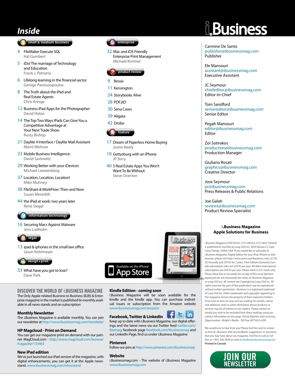 I.Business Preview Pages