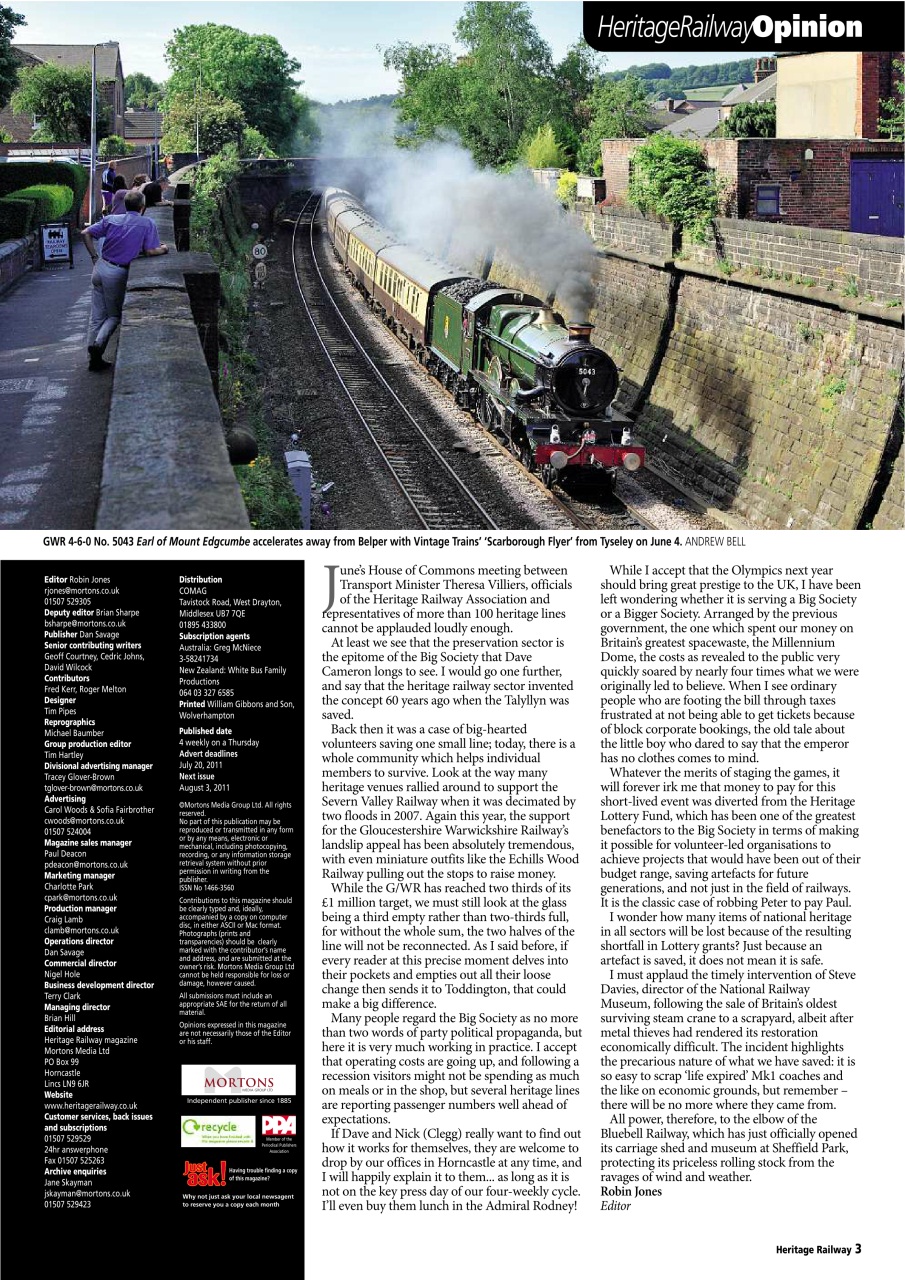 Heritage Railway Preview Pages