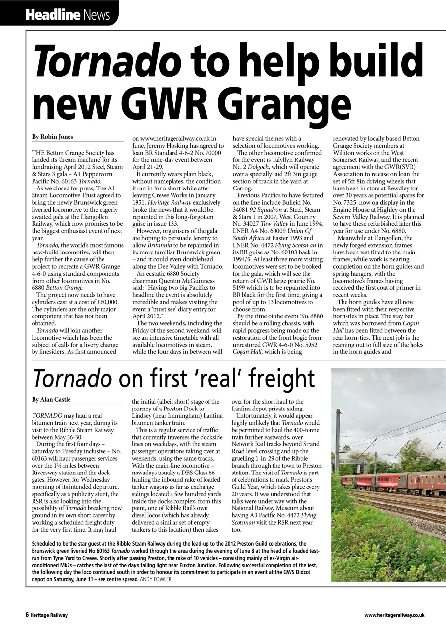 Heritage Railway Preview Pages