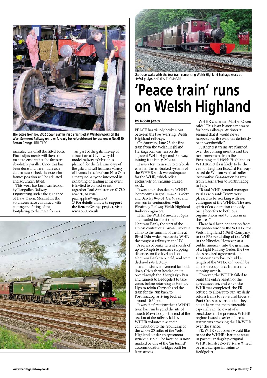 Heritage Railway Preview Pages