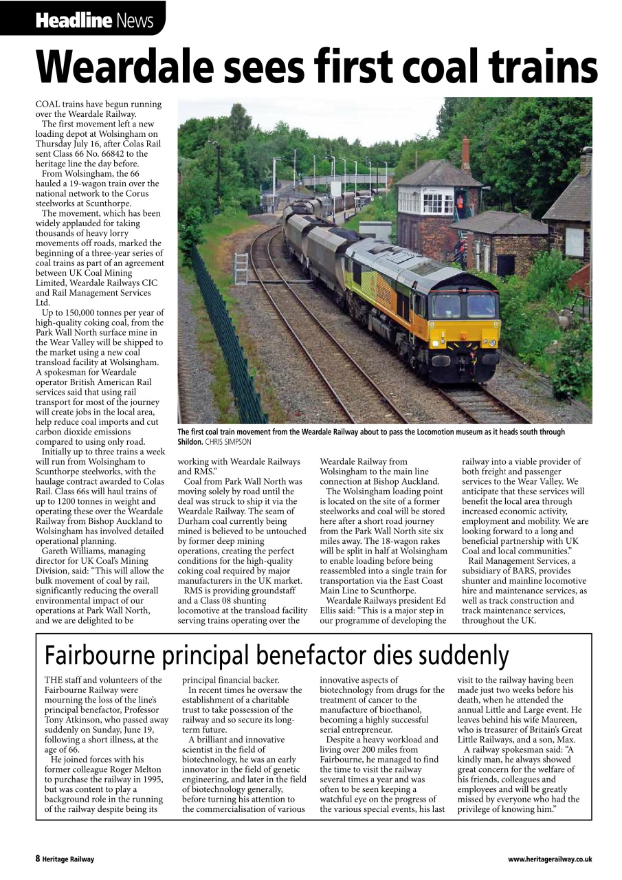 Heritage Railway Preview Pages