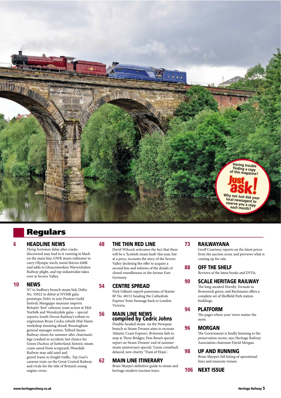 Heritage Railway Preview Pages