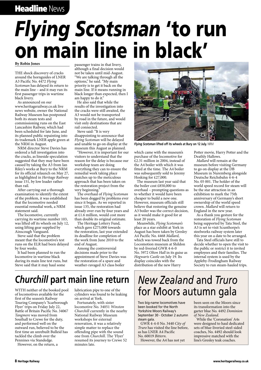 Heritage Railway Preview Pages