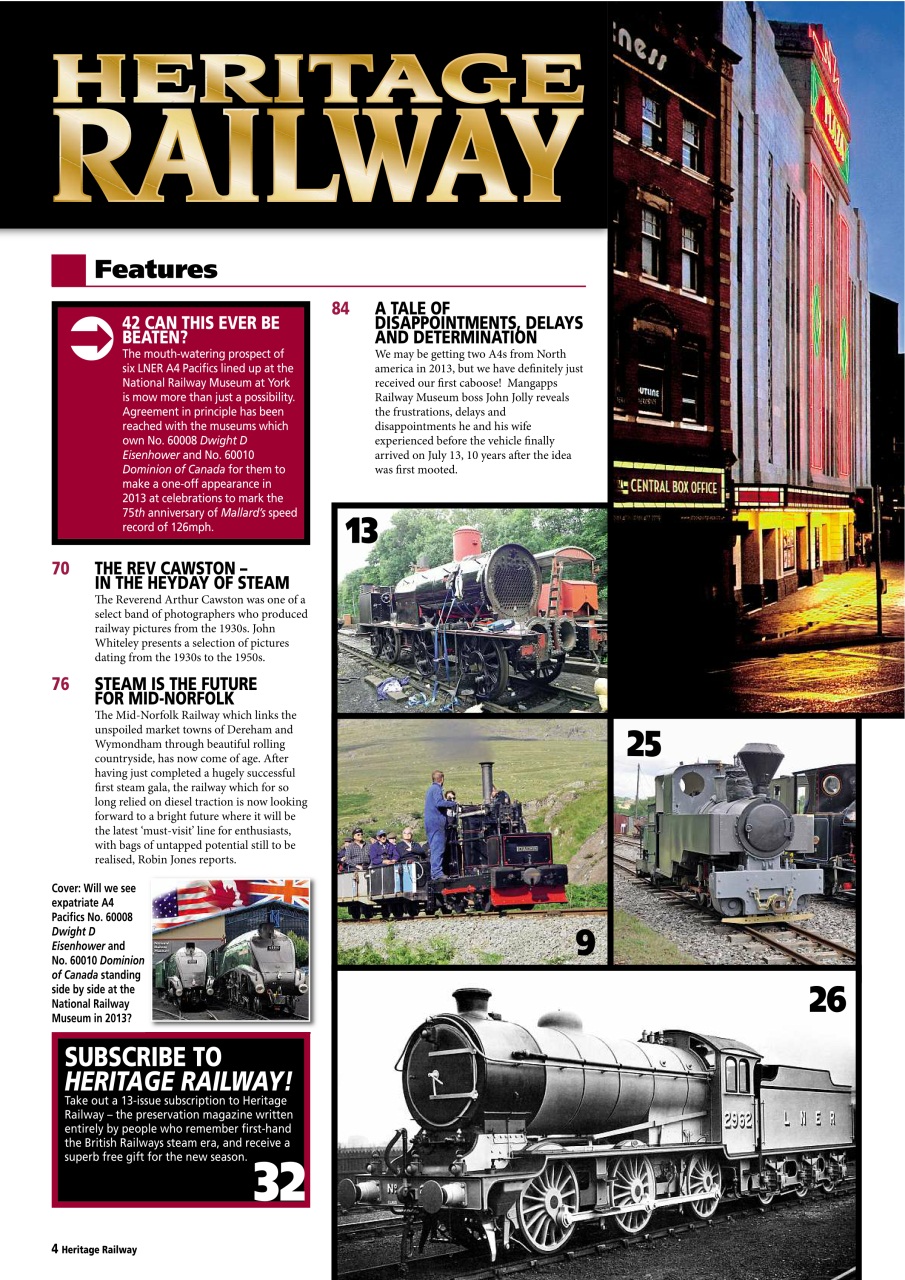 Heritage Railway Preview Pages