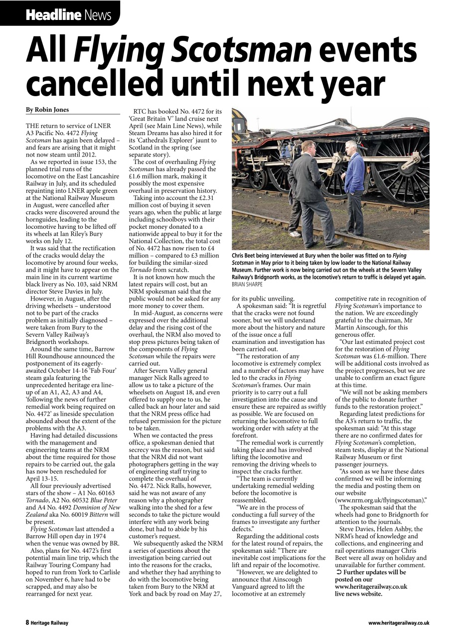 Heritage Railway Preview Pages