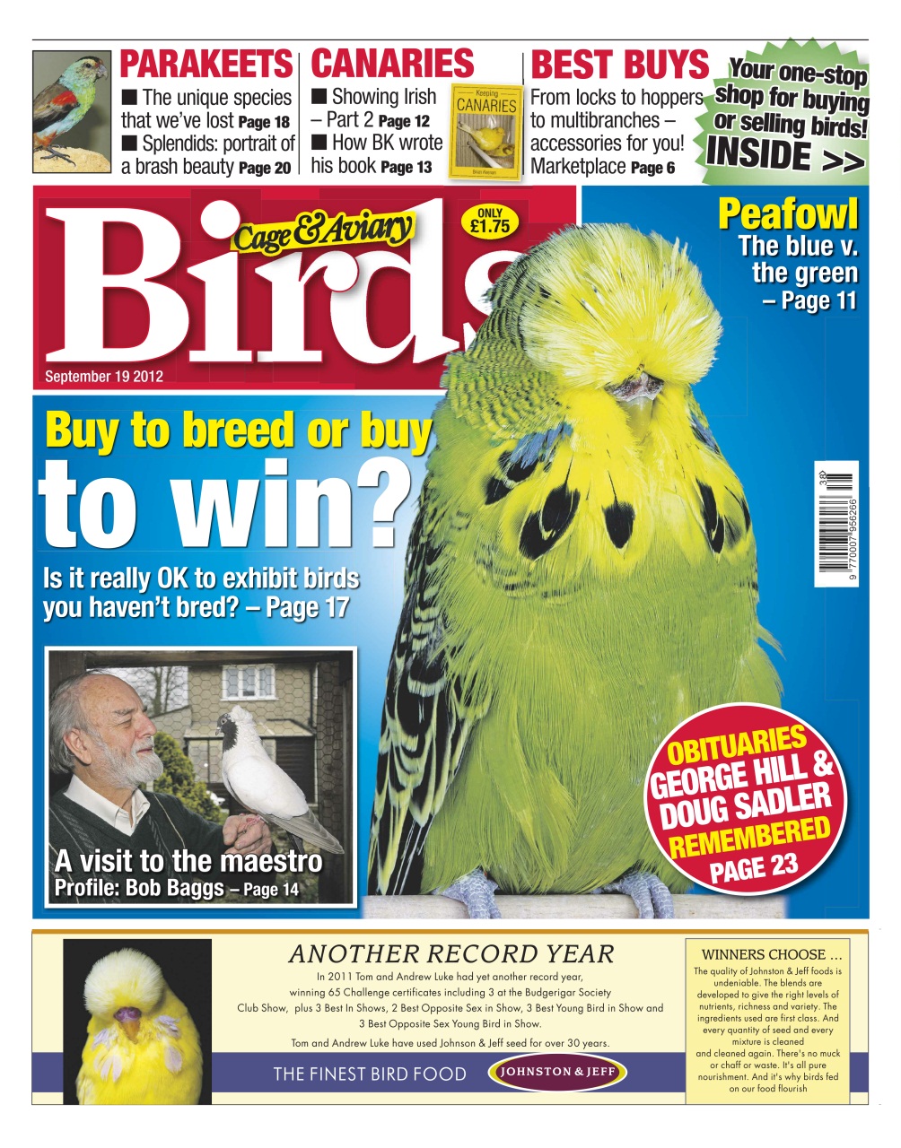 Cage & Aviary Birds Preview Pages