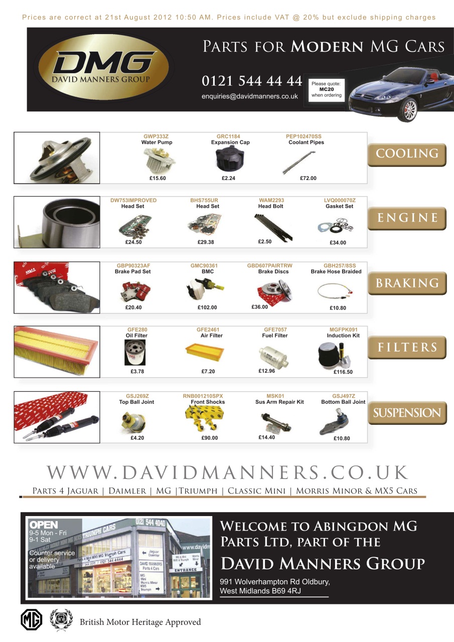 MG Enthusiast Preview Pages