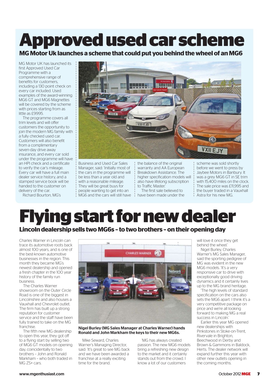 MG Enthusiast Preview Pages