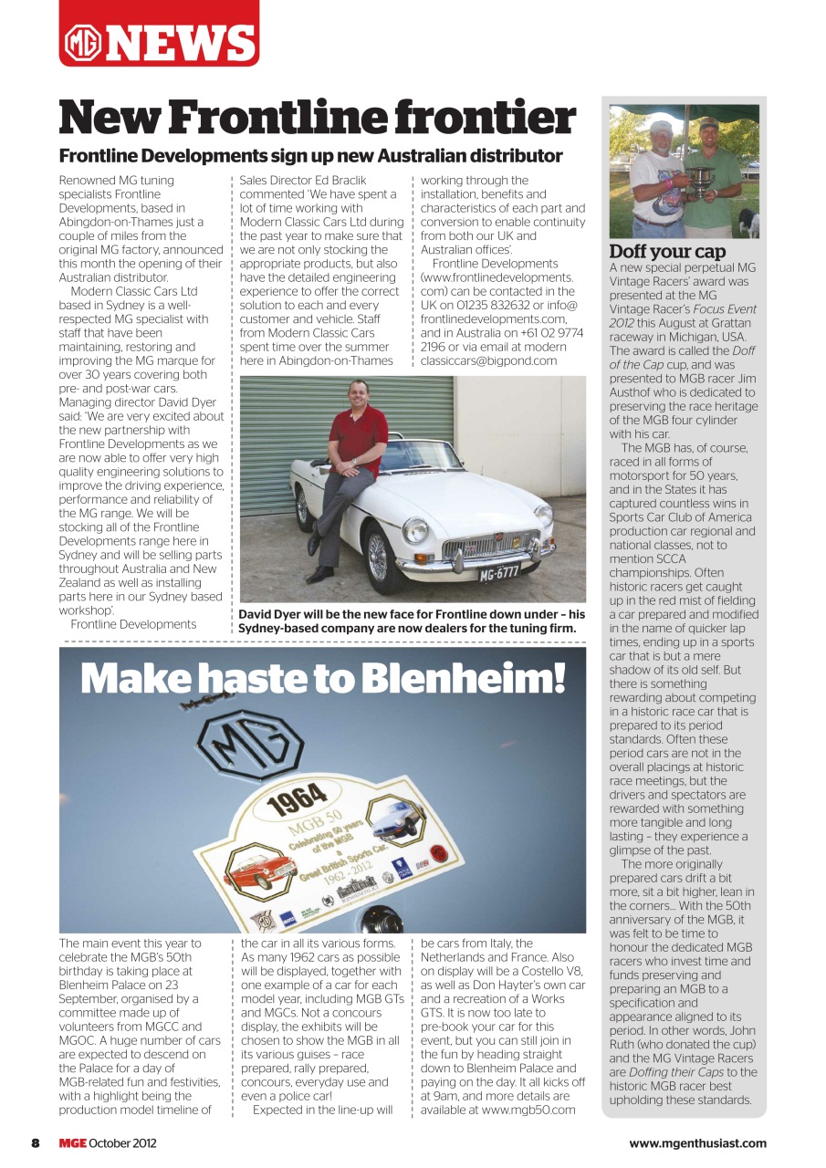 MG Enthusiast Preview Pages