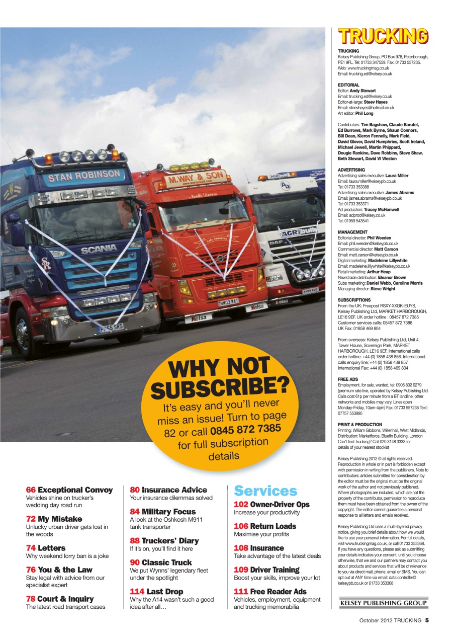 Trucking Magazine Preview Pages